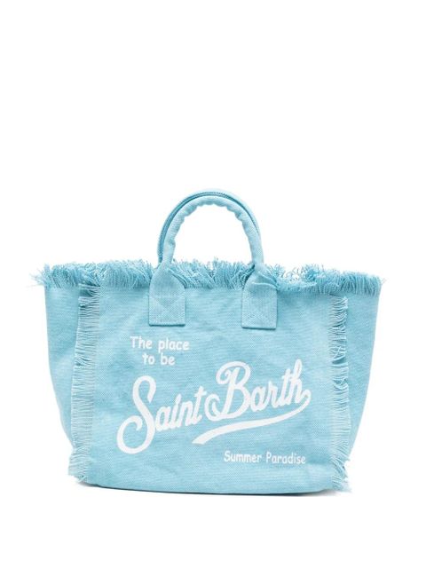 MC2 Saint Barth logo-print tote bag - Blue - zdjęcie produktu nr 1