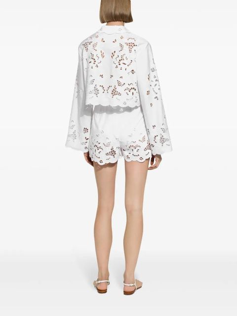 Dolce & Gabbana Cut-out detailing shorts - White