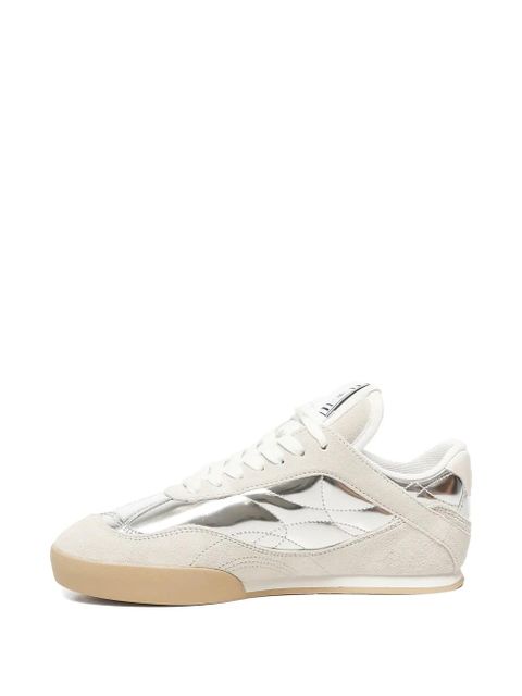 Chloé Kick metallic-panelled sneakers - Neutrals - zdjęcie produktu nr 2