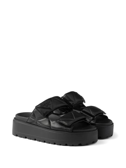 Prada 45mm leather slides - Black - zdjęcie produktu nr 2
