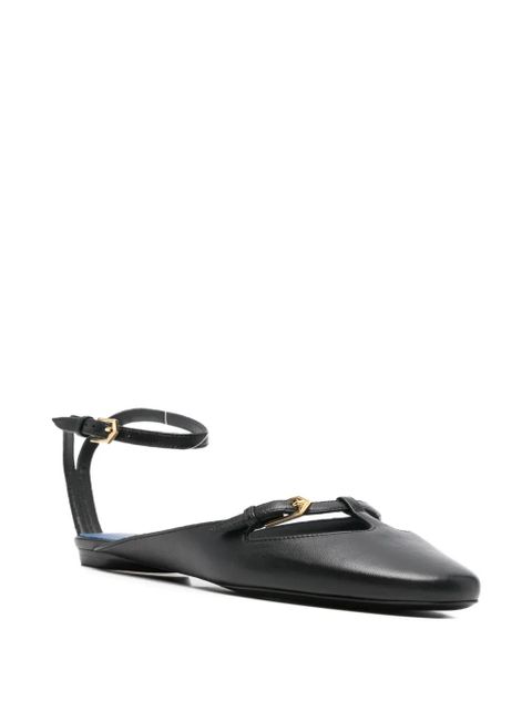 Lanvin buckle-fastening ballerina shoes - Black - zdjęcie produktu nr 2