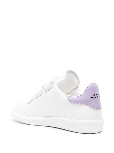 ISABEL MARANT Beth leather sneakers - White
