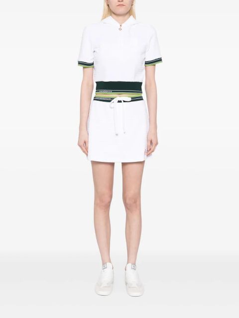 Casablanca velour tennis skirt - White