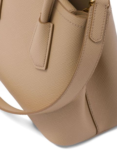 Prada Double Saffiano leather tote bag - Neutrals
