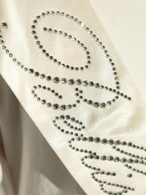 Blumarine logo-embellished T-shirt - Neutrals