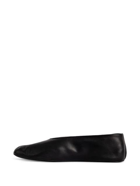 The Row slip-on ballet flats - Black