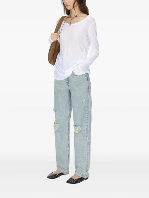 Gimaguas Bahmon long-sleeve mini dress - White