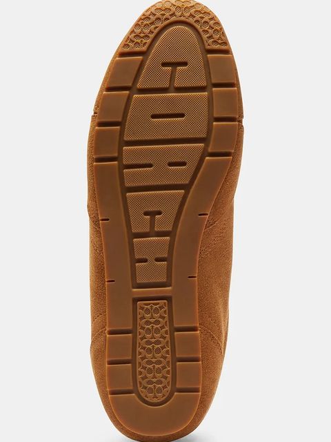 Coach sneakersy zamszowe Flat Sneaker damskie kolor brązowy CCN30