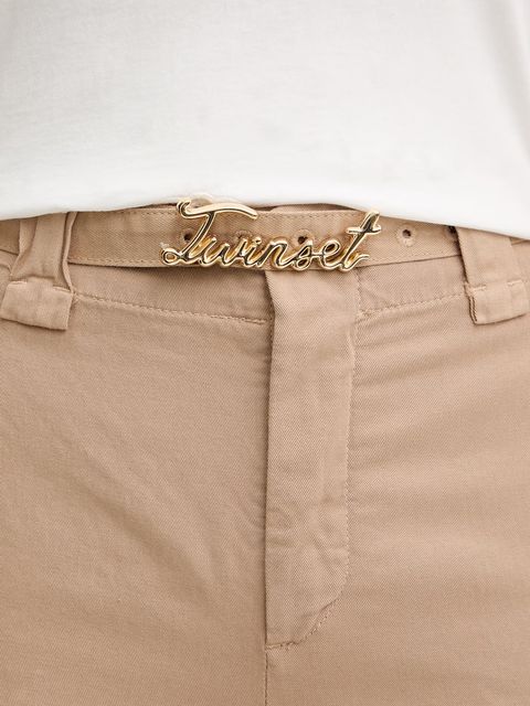 Twinset spodnie bawełniane