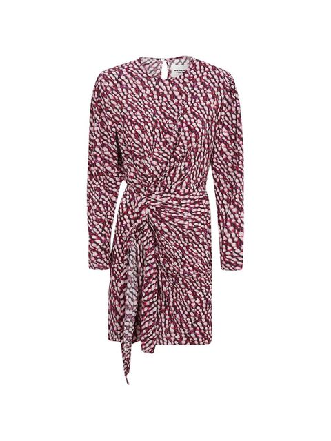 ISABEL MARANT Étoile knot-detail mini dress - Red - zdjęcie produktu nr 1