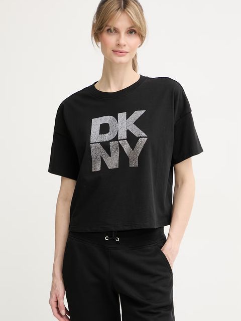 DKNY T-shirt damski bawełniany - zdjęcie produktu nr 1