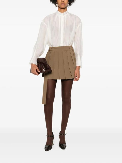 Eleh ruffled high-neck blouse - Neutrals - zdjęcie produktu nr 2