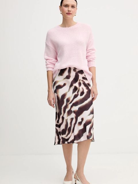 Marc Aurel sweter z dodatkiem wełny damski kolor różowy 8050-8001-82091 - zdjęcie produktu nr 2