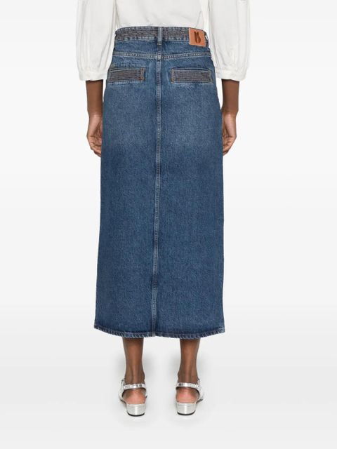 Ba&Sh Matemática midi skirt - Blue