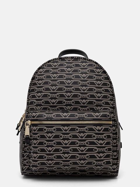 Emporio Armani plecak damski kolor czarny mały wzorzysty EW000372 AF11951 - zdjęcie produktu nr 1