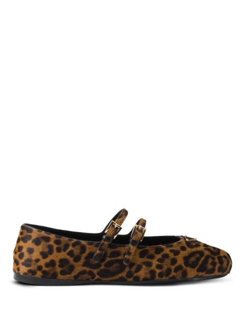 Prada leopard-print ballerina flats - Brown - zdjęcie produktu nr 1