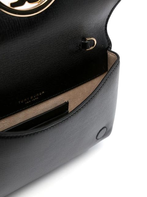 Tory Burch Reva logo-plaque shoulder bag - Black