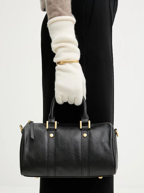 Answear.LAB rękawiczki z dodatkiem wełny damskie kolor beżowy