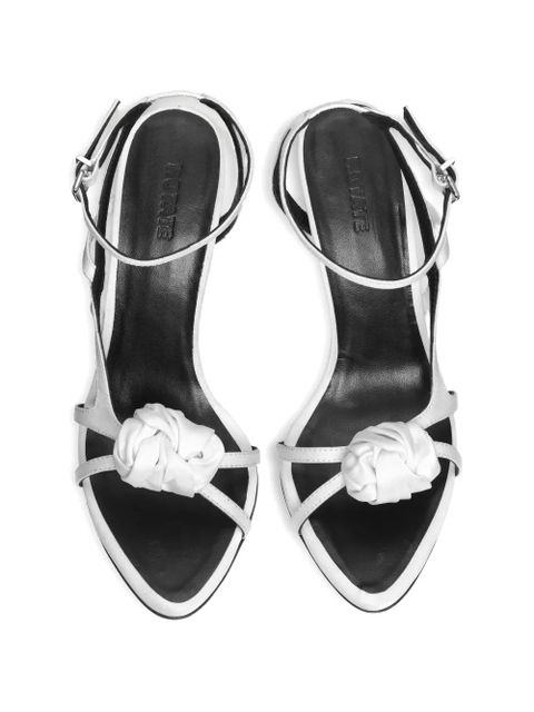 ROTATE BIRGER CHRISTENSEN Knot satin sandals - White - zdjęcie produktu nr 2