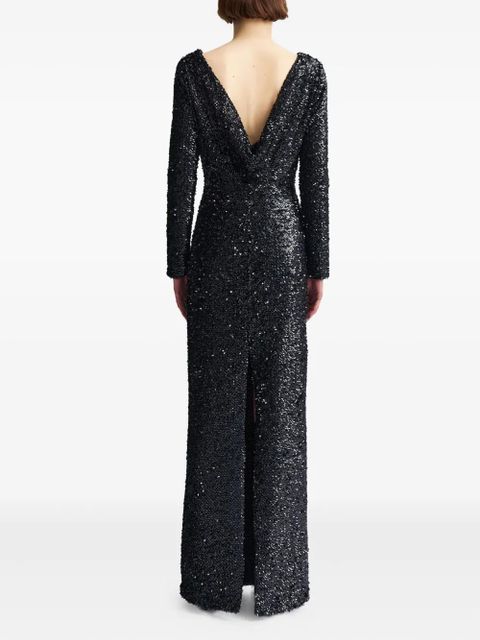 16Arlington Reta sequinned gown - Black - zdjęcie produktu nr 2