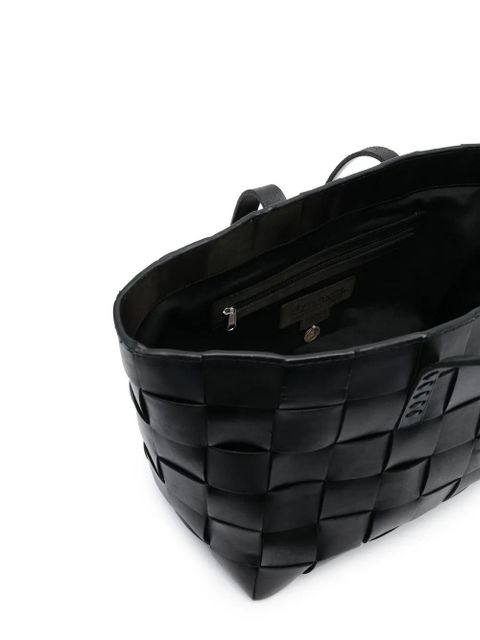 DRAGON DIFFUSION woven leather tote bag - Black
