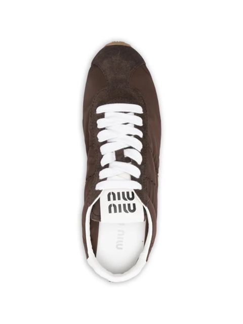 Miu Miu panelled neakers - Brown