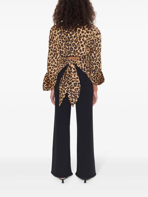 Simon Miller cheetah blouse - Brown