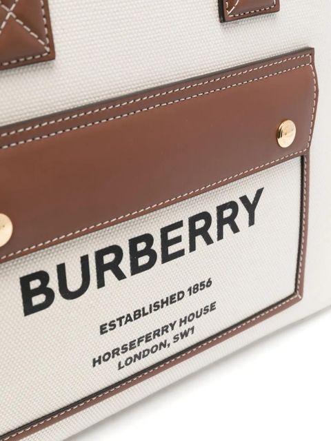 Burberry small Freya tote bag - Neutrals