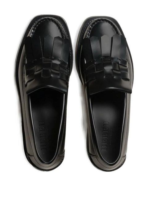 Hereu fringes leather loafers - Black