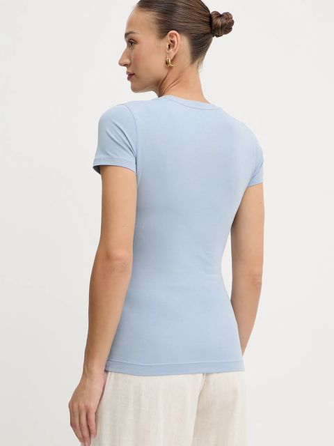 Guess t-shirt damski kolor niebieski W5YI46 J1314
