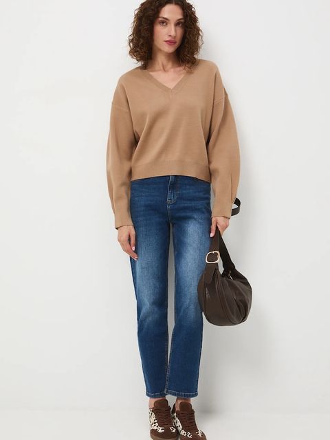 Medicine sweter damski kolor beżowy