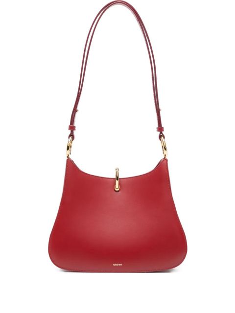 Rabanne Ring leather shoulder bag - Red - zdjęcie produktu nr 1