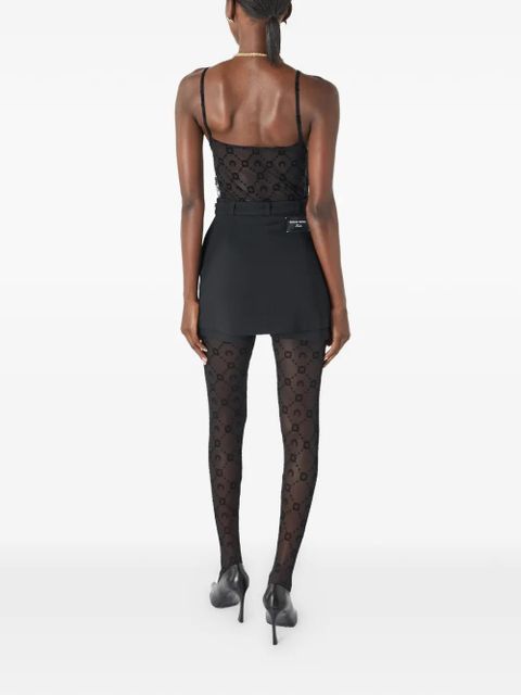 Marine Serre moonogram mesh straps top - Black - zdjęcie produktu nr 2