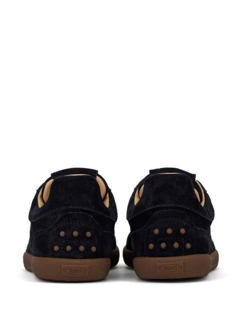Tod's panelled suede sneakers - Blue