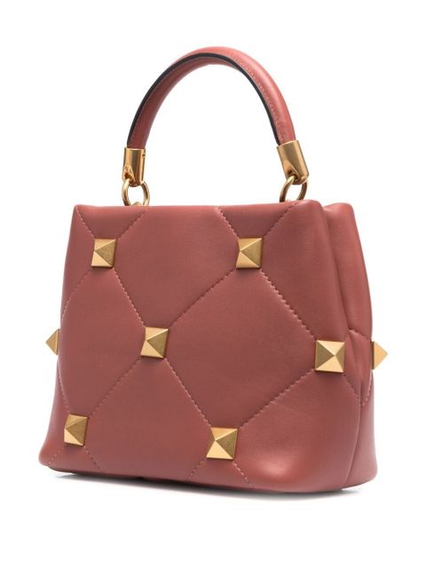 Valentino Garavani small Roman Stud leather bag - Brown