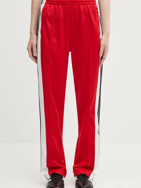 adidas Originals spodnie dresowe Adibreak Pt damskie kolor czerwony z aplikacją JY1354