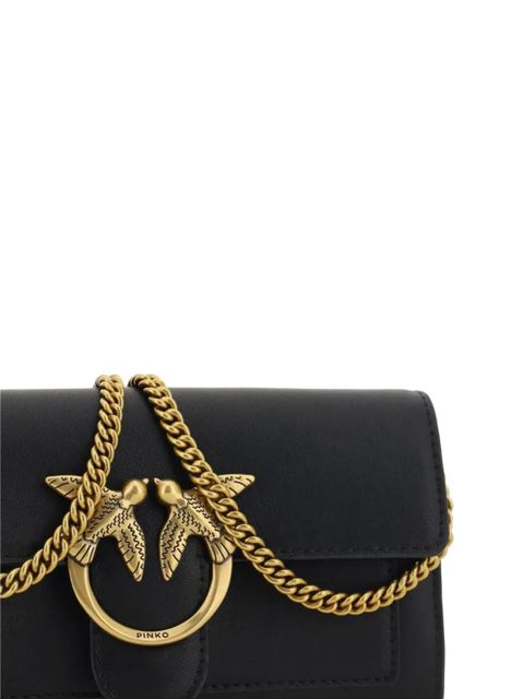 PINKO Love One leather wallet - Black