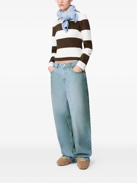 Axel Arigato Karla striped-pattern polo top - White - zdjęcie produktu nr 2