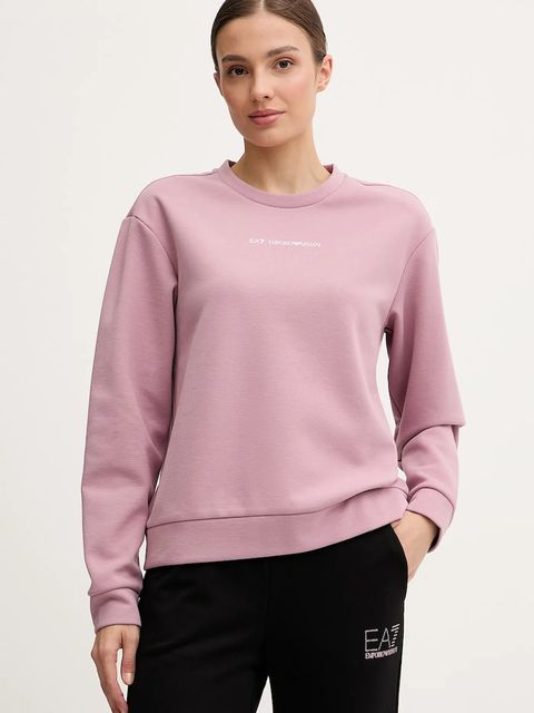 EA7 Emporio Armani bluza damska kolor różowy z nadrukiem AF10443.7W000799