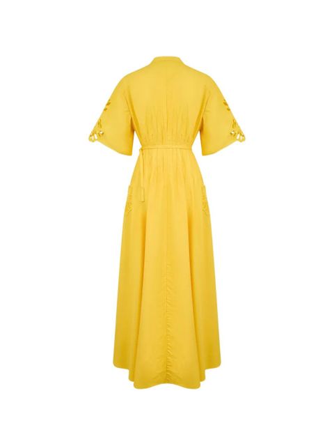 Acler Balwest cutout embroidered maxi dress - Yellow - zdjęcie produktu nr 2