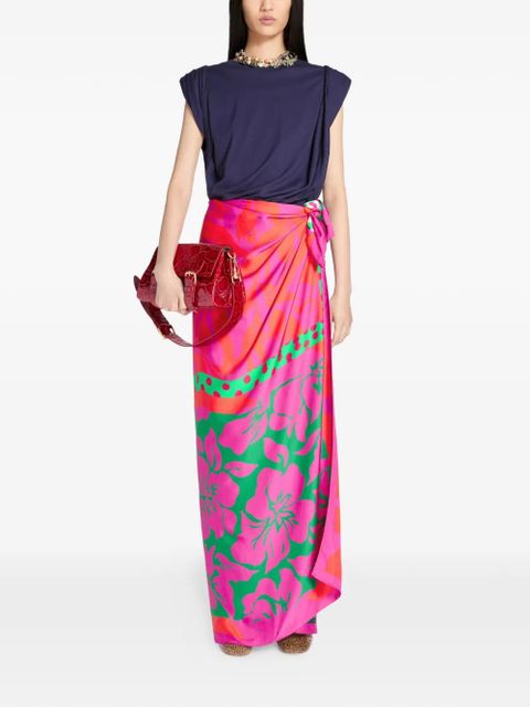 DRIES VAN NOTEN printed pareo - Pink - zdjęcie produktu nr 2