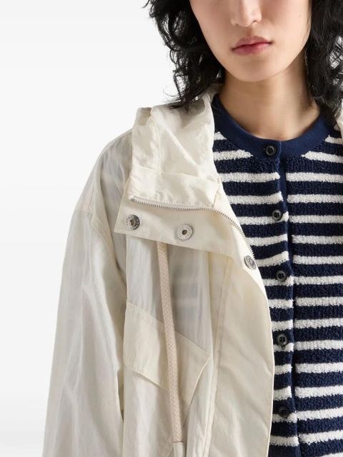 Prada bouclé cardigan - White