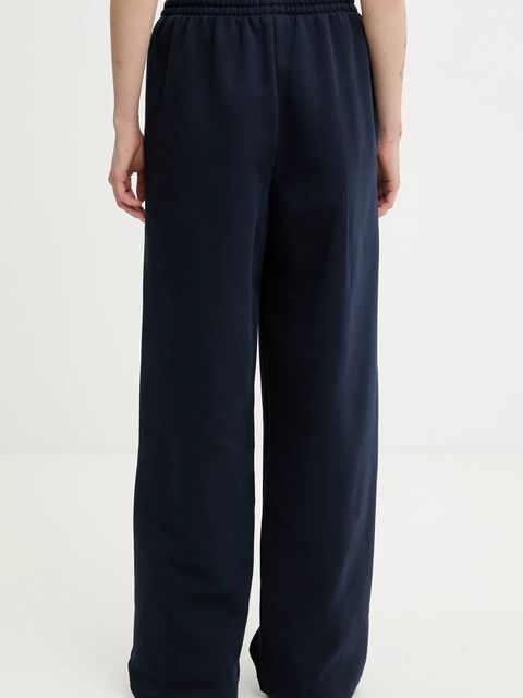 Pangaia spodnie dresowe bawełniane kolor granatowy gładkie 10002676