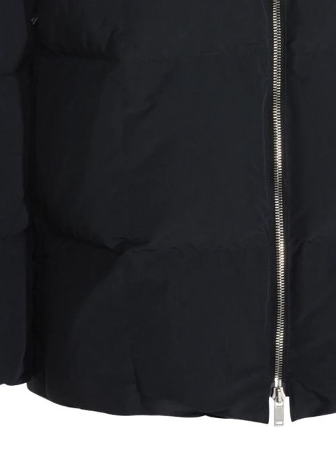 Jil Sander hooded zip coat - Black