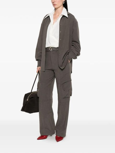 The Frankie Shop Peri buttoned shirt - Brown - zdjęcie produktu nr 2