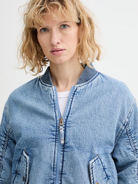 Levi's kurtka bomber jeansowa SCOUT WESTERN