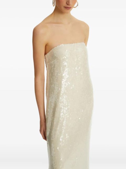 ROTATE BIRGER CHRISTENSEN sequin maxi dress - Neutrals