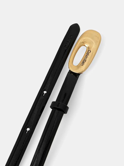 Calvin Klein pasek skórzany damski kolor czarny LV04F7064G - zdjęcie produktu nr 2