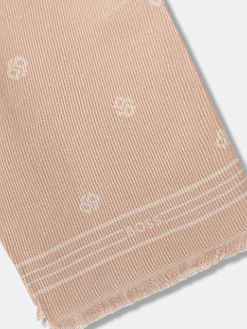 BOSS szal damski kolor różowy wzorzysty 50535789 - zdjęcie produktu nr 2