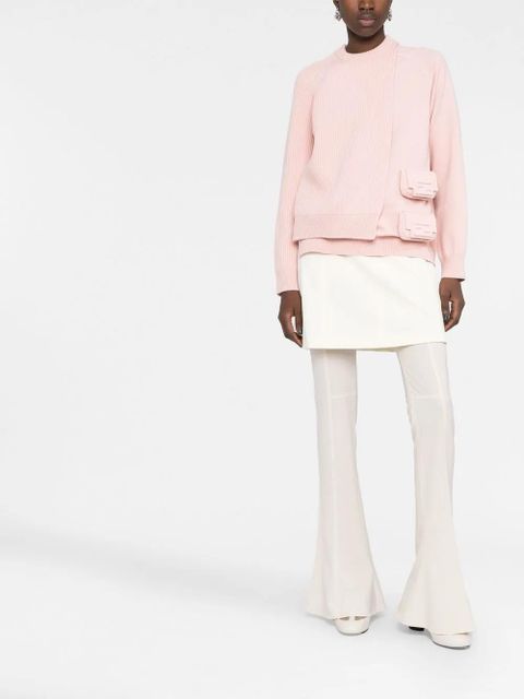 FENDI layered utility pocket jumper - Pink - zdjęcie produktu nr 2